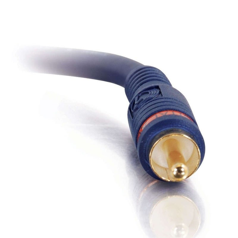 C2G كابل C2G ليجراند فيلوسيتي S/PDIF، كابل صوت رقمي coax أزرق، كابل صوت رقمي بطول 6 أقدام للاستخدام ككابل coaxial لنظام المسرح المنزلي، 1 قطعة، C2G 29115 - Image 2